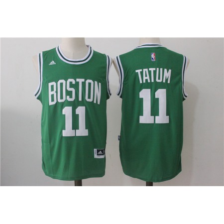 Men's Boston Celtics #11 Jayson Tatum Green Stitched NBA Jersey