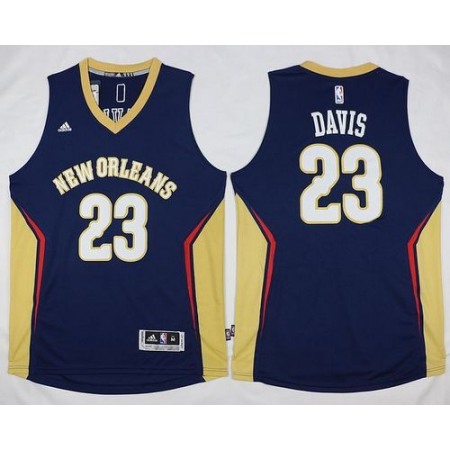 Revolution 30 Pelicans #23 Anthony Davis Navy Stitched NBA Jersey