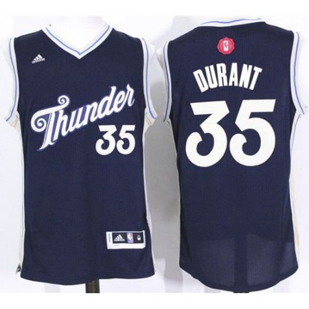Thunder #35 Kevin Durant Navy Blue 2015-2016 Christmas Day Stitched NBA Jersey