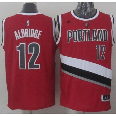 Blazers #12 LaMarcus Aldridge Stitched Red NBA Jersey