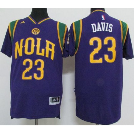 Pelicans #23 Anthony Davis Purple Pride Stitched NBA Jersey