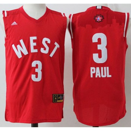 Clippers #3 Chris Paul Red 2016 All Star Stitched NBA Jersey