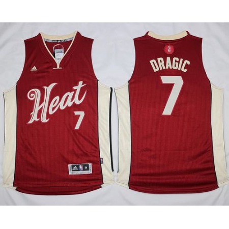 Heat #7 Goran Dragic Red 2015-2016 Christmas Day Stitched NBA Jersey