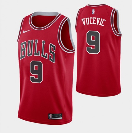 Men's Chicago Bulls #9 Nikola Vucevic Red Stitched Basketball Jersey