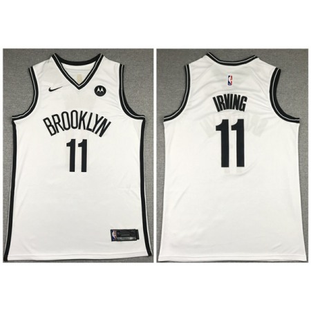 Men's Brooklyn Nets #11 Kyrie Irving 2020 White Stitched Jersey