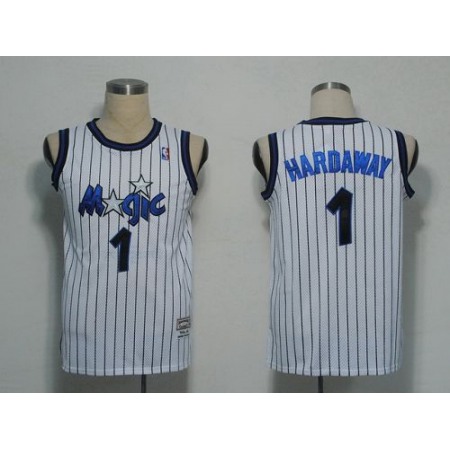 Mitchell and Ness Magic #1 Penny Hardaway White Stitched NBA Jersey