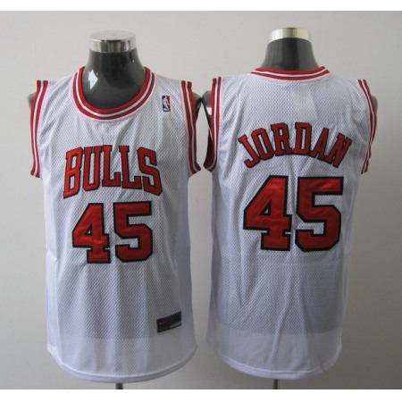Bulls #45 Jordan White Stitched NBA Jersey