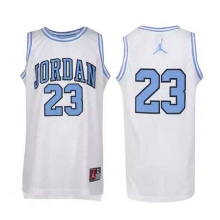 Men's Chicago Bulls #23 Michael Jordan White Stitched Basketball Jersey