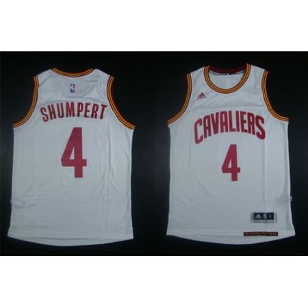 Revolution 30 Cavaliers #4 Iman Shumpert White Stitched NBA Jersey