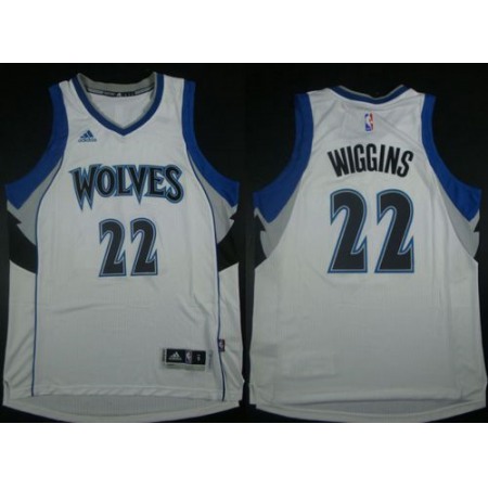 Revolution 30 Timberwolves #22 Andrew Wiggins White Stitched NBA Jersey