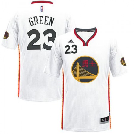 Warriors #23 Draymond Green White 2017 Chinese New Year Stitched NBA Jersey