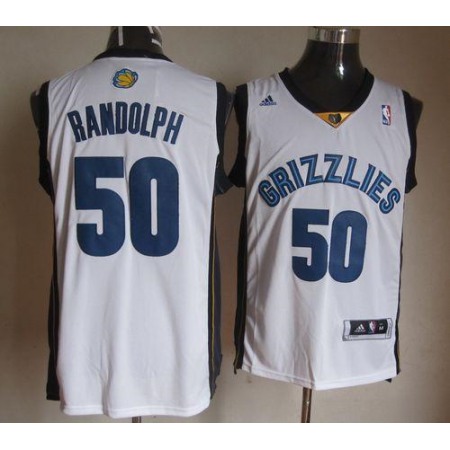 Grizzlies #50 Zach Randolph Revolution 30 White Stitched NBA Jersey