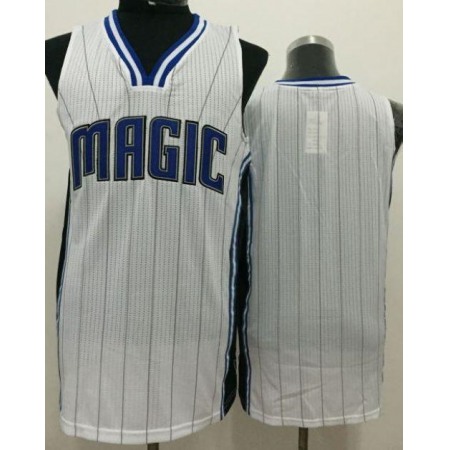 Magic Blank White Revolution 30 Stitched NBA Jersey