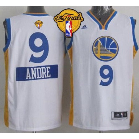 Warriors #9 Andre Iguodala White 2014-15 Christmas Day The Finals Patch Stitched NBA Jersey