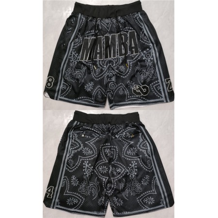 Men's Los Angeles Lakers Black MAMBA Shorts