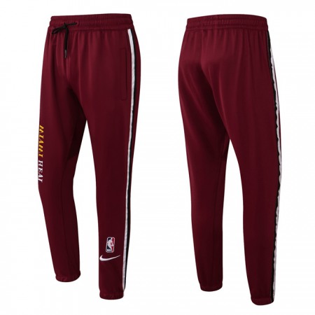 Men's Miami Heat Burgundy Performance Showtime Basketball Pants