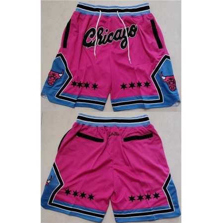 Men's Chicago Bulls Pink Shorts (Run Small)