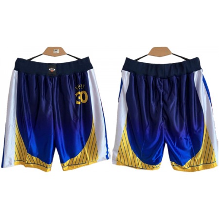 Men's Golden State Warriors Blue Shorts (Run Small)