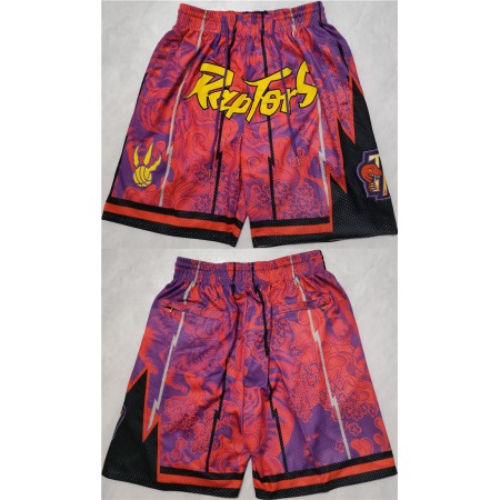 Men's Toronto Raptors Red Mitchell&Ness Shorts (Run Small)