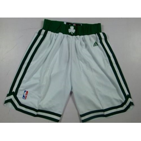 Boston Celtics White NBA Shorts