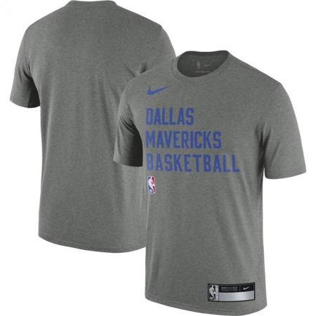 Men's Dallas Mavericks Heather Gray 2023/24 Sideline Legend Performance Practice T-Shirt