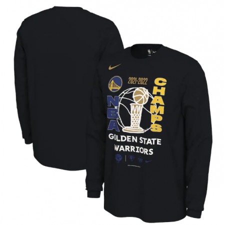 Men's Golden State Warriors 2022 NBA Finals Champions Locker Room Long Sleeve T-Shirt