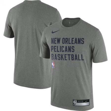 Men's New Orleans Pelicans Heather Gray 2023/24 Sideline Legend Performance Practice T-Shirt