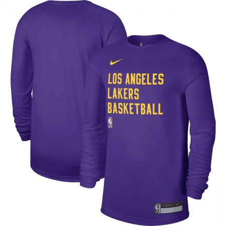 Men's Los Angeles Lakers Purple 2023/24 Legend On-Court Practice Long Sleeve T-Shirt