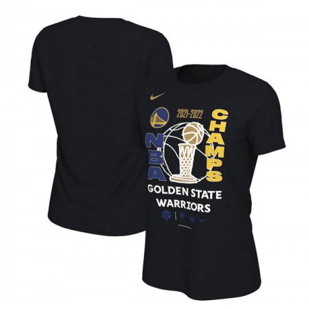 Women's Golden State Warriors 2022 Black Finals Champions Locker Room T-Shirt