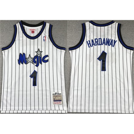 Youth Orlando Magic #1 Penny Hardaway White Throwback Stitched Jersey