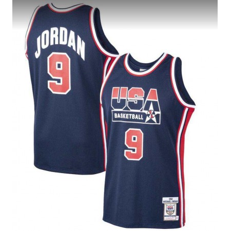 Youth Chicago Bulls #9 Michael Jordan Mitchell & Ness Navy Home 1992 Dream Team Stitched Basketball Jersey