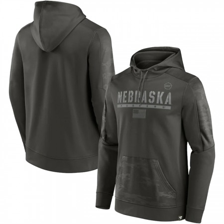 Men's Nebraska Cornhuskers Olive OHT Military Appreciation Guardian Pullover Hoodie