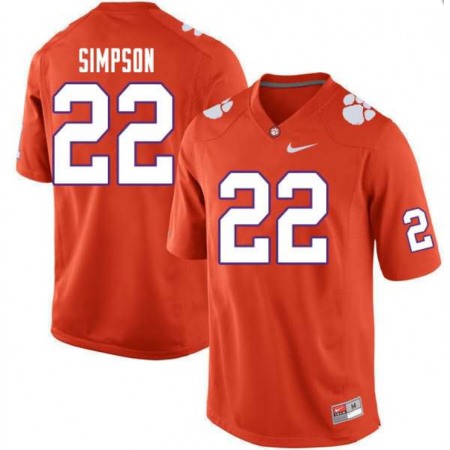 Youth Clemson Tigers Orange Custom Stitched Jersey