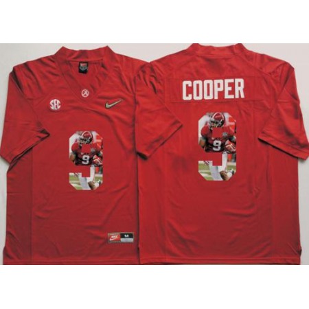 Crimson Tide #9 Amari Cooper Red Player Fashion Stitched NCAA Jersey