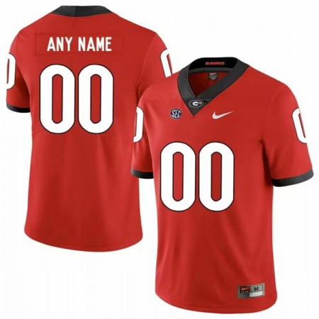 Men's Georgia Bulldogs ACTIVE PLAYER Custom Red College Football Stitched Jersey