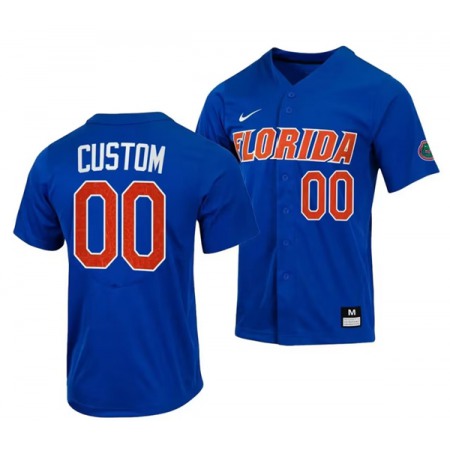 Men's Florida Gators Custom Royal College Stitched Football Jersey