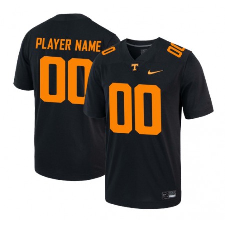 Men's Tennessee Volunteers Customized Black Stitched Game Jersey