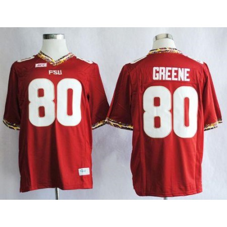 Seminoles #80 Rashad Greene Red Stitched NCAA Jersey