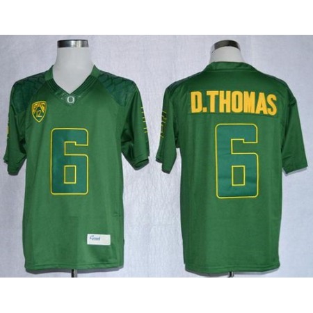 Ducks #6 De'Anthony Thomas Dark Green Limited Stitched NCAA Jersey