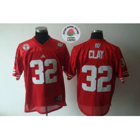 Badgers #32 Red Rose Bowl Game Stitched NCAA Jersey