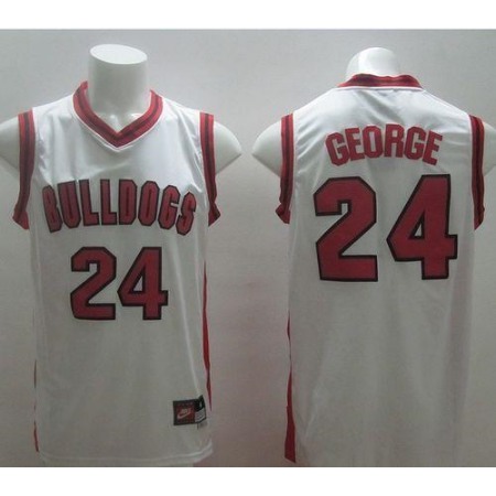 Bulldogs #24 Paul George White Basketball Stitched NCAA Jersey