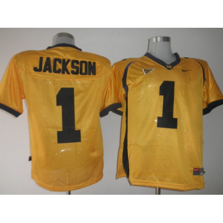 Golden Bears #1 DeSean Jackson Gold Stitched NCAA Jersey