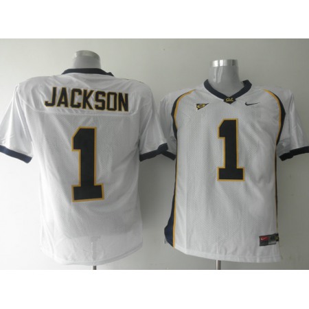 Golden Bears #1 DeSean Jackson White Stitched NCAA Jersey