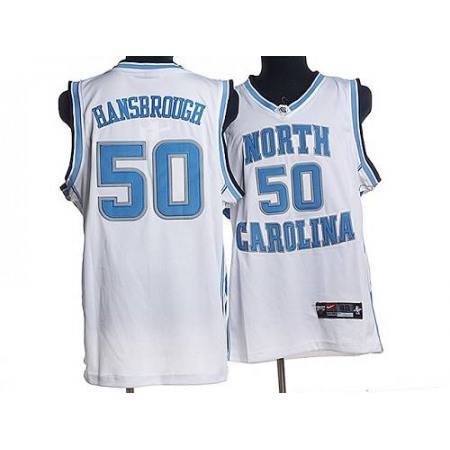 North Carolina #50 Tyler Hansbrough White Stitched NCAA Jersey