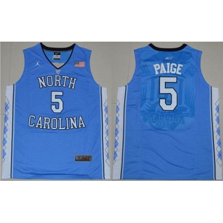 North Carolina #5 Marcus Paige Blue Basketball Stitched NCAA Jersey