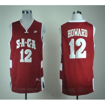 SACA #12 Dwight Howard Red Basketball Stitched NCAA Jersey