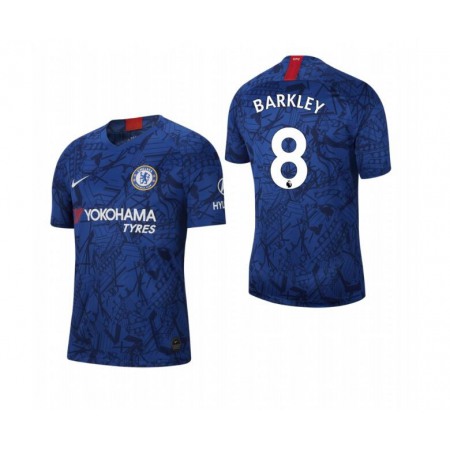 Men's Chelsea #8 Ross Barkley Blue 2019 Soccer Club Home Jersey