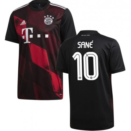 Men's FC Bayern Munchen #10 Leroy Sane Black Football jersey