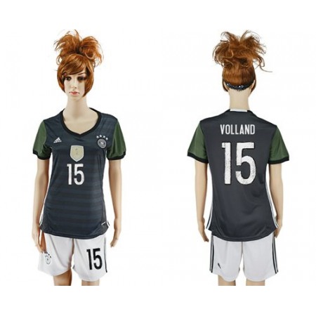 Women's Germany #15 Volland Away Soccer Country Jersey