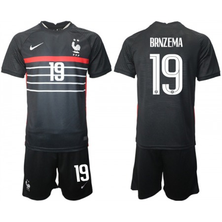 Men's France #19 Brnzema Black 2022 FIFA World Cup Home Soccer Jersey Suit